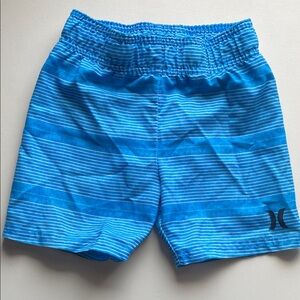 🌻Hurley Bright Blue Striped Swim Shorts